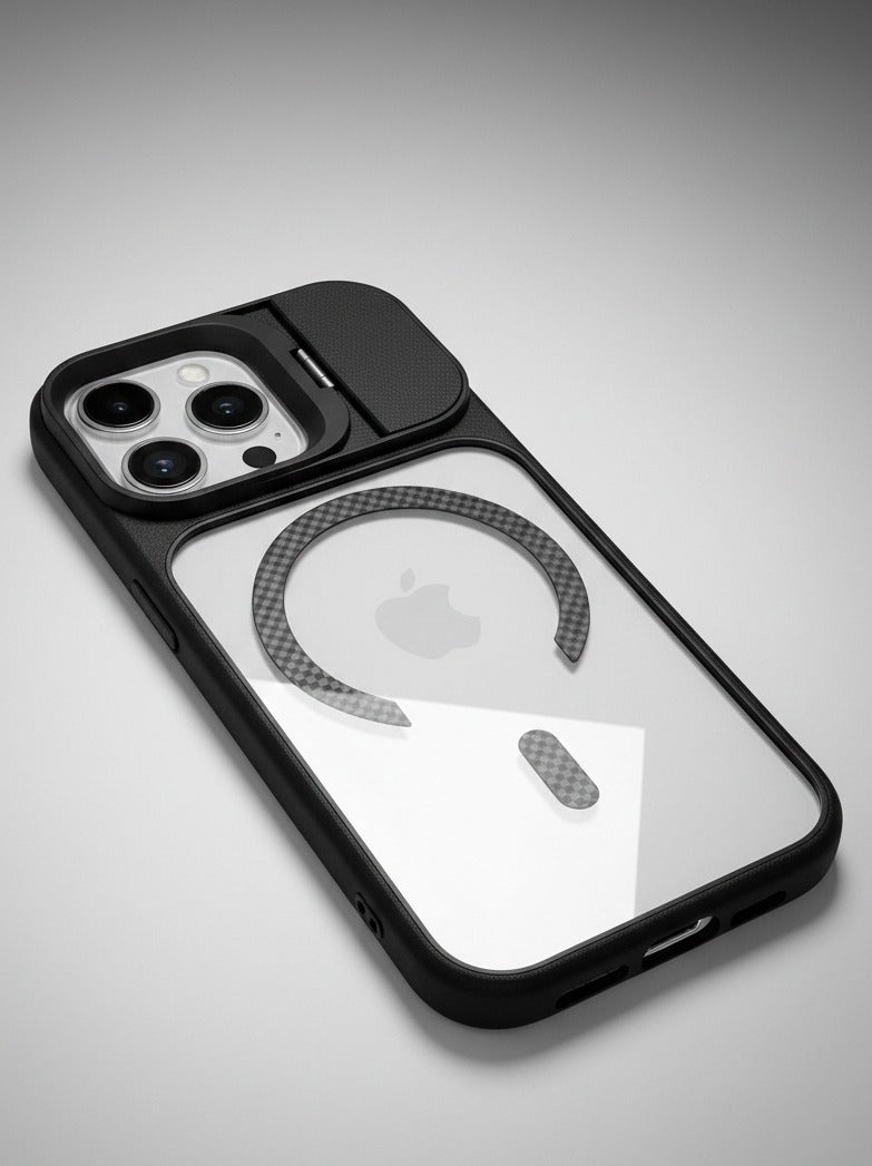 Magsafe Case for iPhone 16 Pro Max Magsafe  Cover Magnetic Wireless Charging Support, Shockproof Protection, Scratch-Resistant for iPhone 16 Pro Max- Black - Image 2